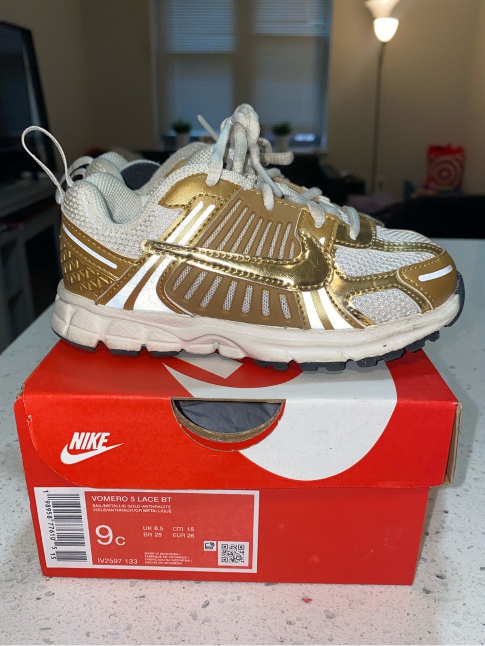 Toddler Gold Nike Vomero